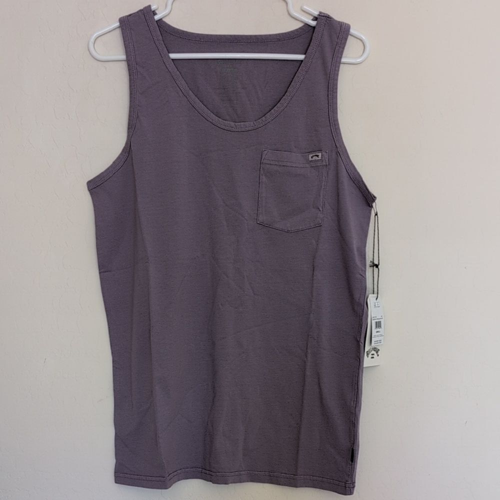 NWT Billabong Men's Essential Premium WW Tank Light Purple Levender - Size S - Picture 2 of 11